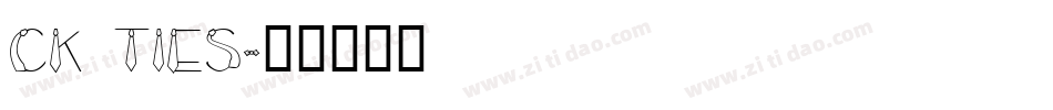CK Ties字体转换